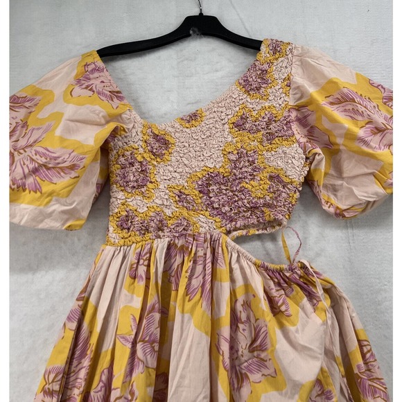 Free People Kalina Printed Midi Dress Size Xsmall - Picture 8 of 14